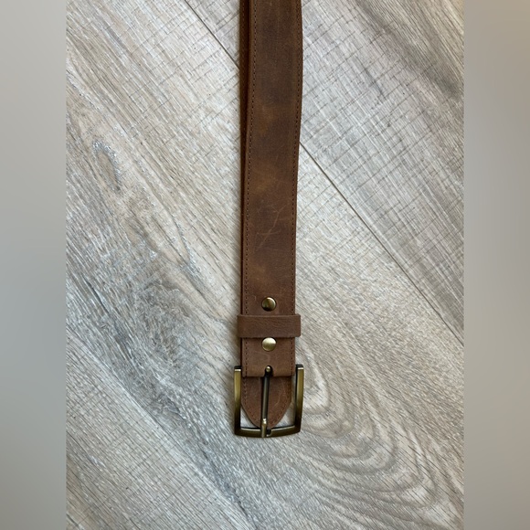 Nisolo Owen Belt Mens leather belt tobacco - Picture 10 of 16